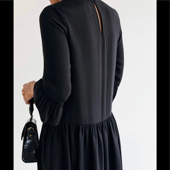 Women's Black Drop-Waist Dress by jaceyduprie - Picture 3 of 8